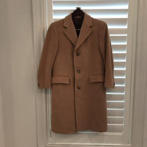 Cashmere Blend Mens Coat From Italy