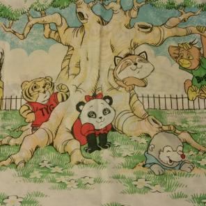 Shirt tales 80s fitted sheet pillowcase