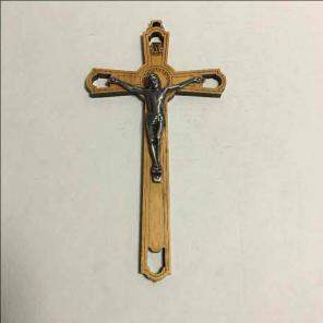 10" Bethlehem olive wood Crucifix