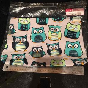 ThirtyOne Hoo's Happy Zipped Pouch NIP