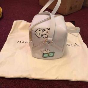 NY designer square crossbody white bag