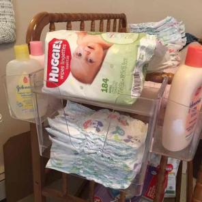 Diaper stacker storage unit
