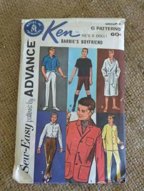 Mattel 1962 Ken Pattern Complete Advance