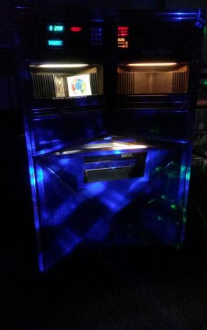 Seeburg CD and connects to phone jukebox