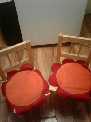 bundle kids wooden chairs as is