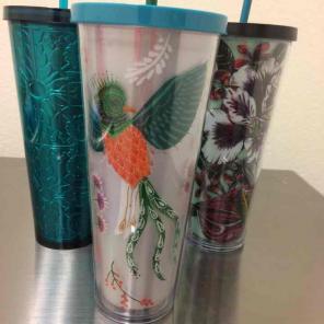 Floral theme Starbucks cup