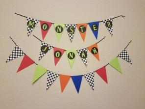 Monster truck theme banner