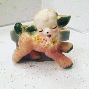Vintage Lamb Planter