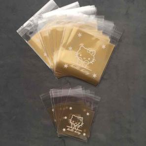 30 Gold Hello Kitty Clear cello bags S M