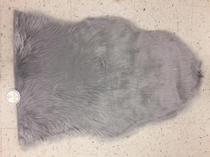 Grey Faux Fur Rug