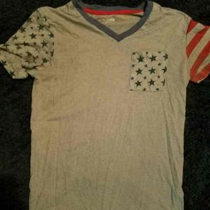 Patriotic v neck