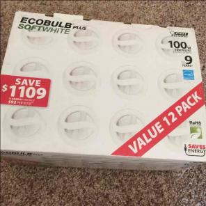 ECOBulb Plus 100w 12 pack energy saving