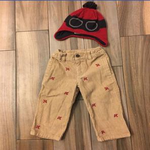 Gymboree VGUC 18/24m pants/hat set