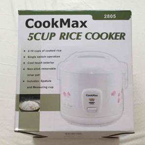 CookMax White 5 cup rice cooker kitchen
