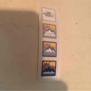 North Face sticker