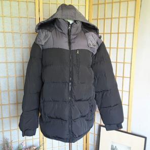 NORDIC TRACK HOODED BLACK PUFFER JKT XL