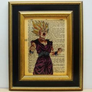 Gohan print vintage dictionary page