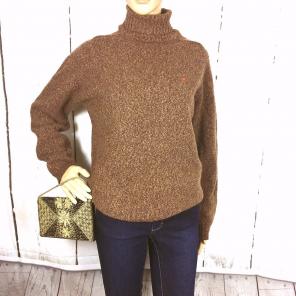 Burberry London Brown Wool Turtleneck