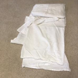 White Bed Skirt - Queen