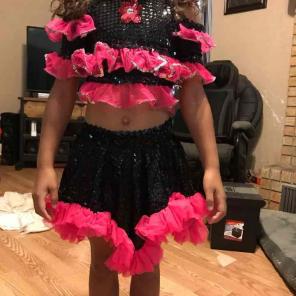 Salsa girl dance outfit