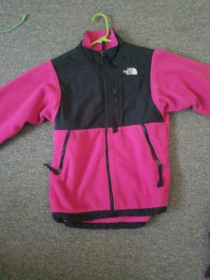 Pink and Black North Face
