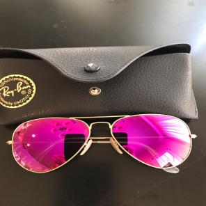 Pink Mirrored Ray Ban Aviators