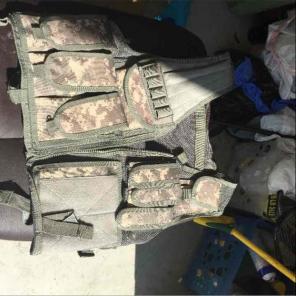 Green Army Air soft vest