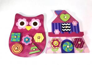 2 Wooden Peg puzzles