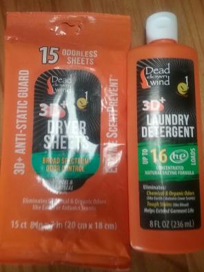 Dead Down Wind sheets and detergent