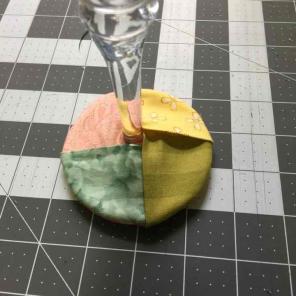 Pastel Wineglass coasters-set of 3
