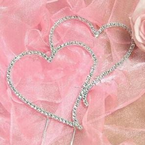 *Double Heart* Wedding Cake Topper