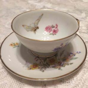 Hutschenreuther demitasse teacup w/bug
