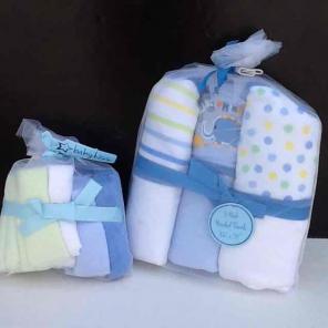 Baby kiss Hooded Towel & washcloths Set