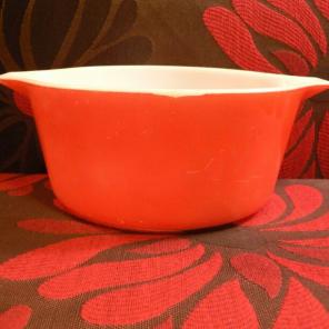 Pyrex Red Cinderella Friendship 474-B