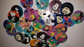 Vintage Snoopy Charlie Brown Pogs