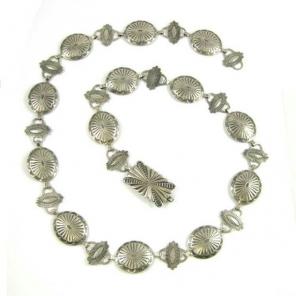 Sterling silver concho belt