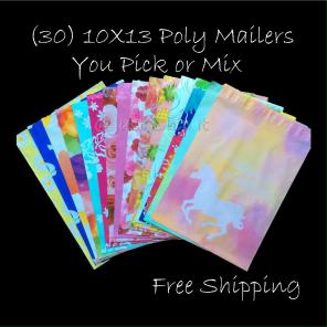 (30) 10X13 Designer Poly Mailers