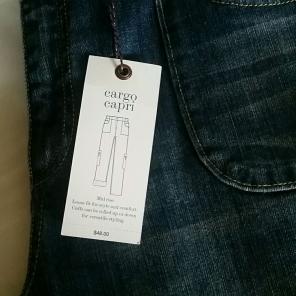 NWT Cargo capri jeans by Vera Wang