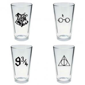 Harry Potter Pint Glass set of 4