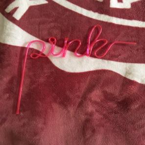 VS PINK Drinking Straw