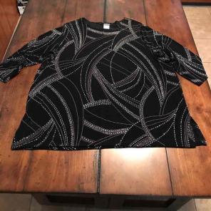 Ladies blouse with bling