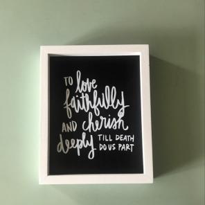 Wedding Vow Sign