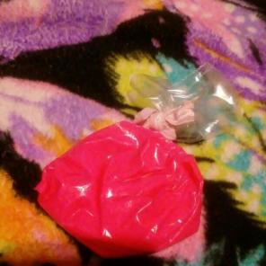 Pink cotton candy fluffy slime
