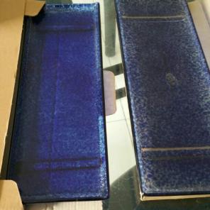 Elegant Oven microwave blue glass trays