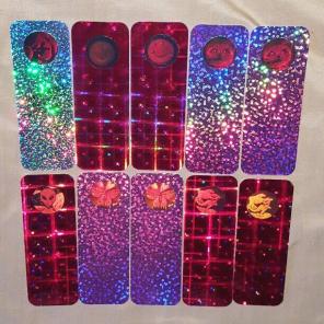 90s Holo Prism Bookmarks UFO Dino Music