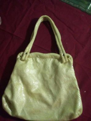 Vintage Chainmail Beige Purse