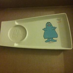McDonald's tray with Grimace