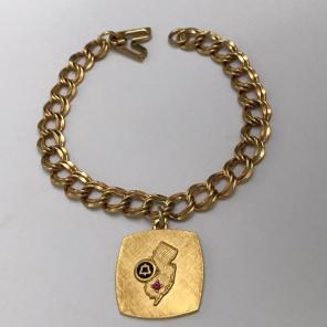Vintage Charm Bracelet Gold Filled