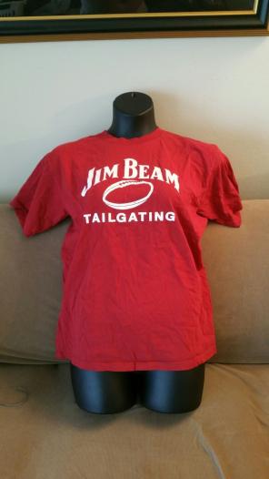 Red Men's Jim Beam tailgaiting t-shirt L