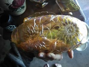 Set of 4 antique carnival dishes